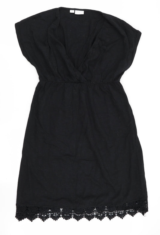 Mamalicious Womens Black Fit & Flare Size L