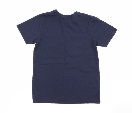 Asda George Boys Blue Basic T-Shirt Size 9-10 Years