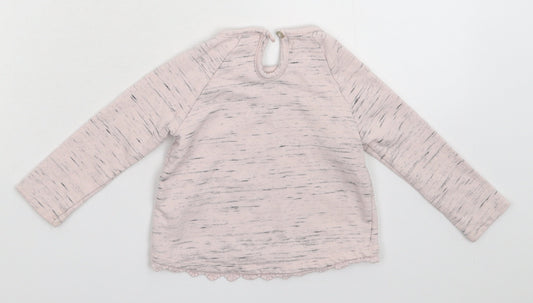 F&F Girls Pink Pullover Jumper Size 6-9 Months