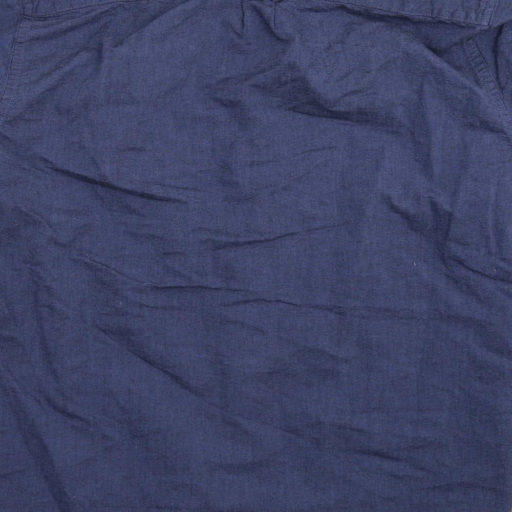 Primark Mens Blue Button-Up Size M