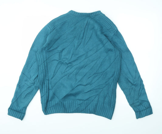 Oak Valley Womens Blue Pullover Jumper Size S