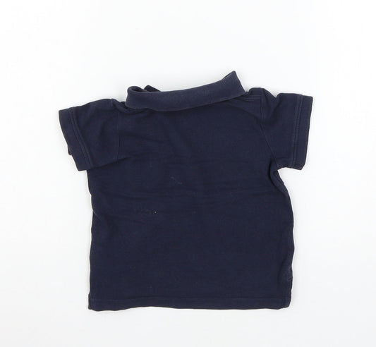 Lupliu Boys Blue Jersey Basic T-Shirt Size 24 Months