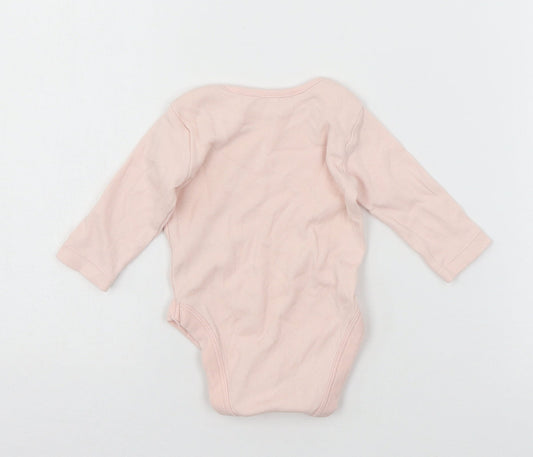 George Girls Pink Jersey Babygrow One-Piece Size 0-3 Months