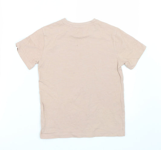 NEXT Boys Brown Basic T-Shirt Size 7 Years