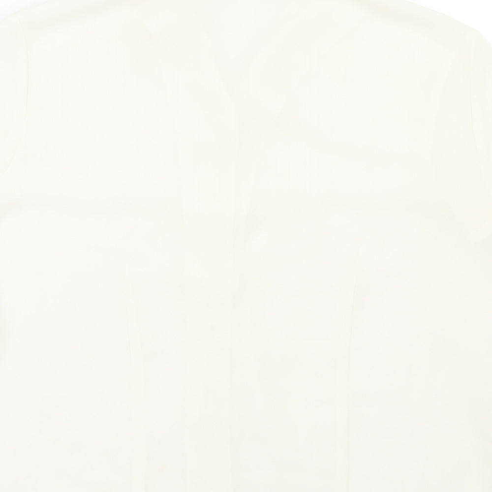Womens UK Size 16 Atmosphere Beige Basic Button-Up