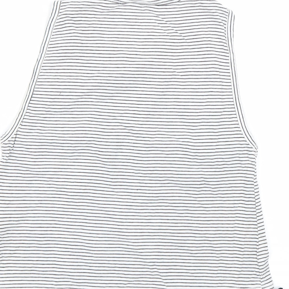 Womens UK Size 6 New Look White Basic Tank