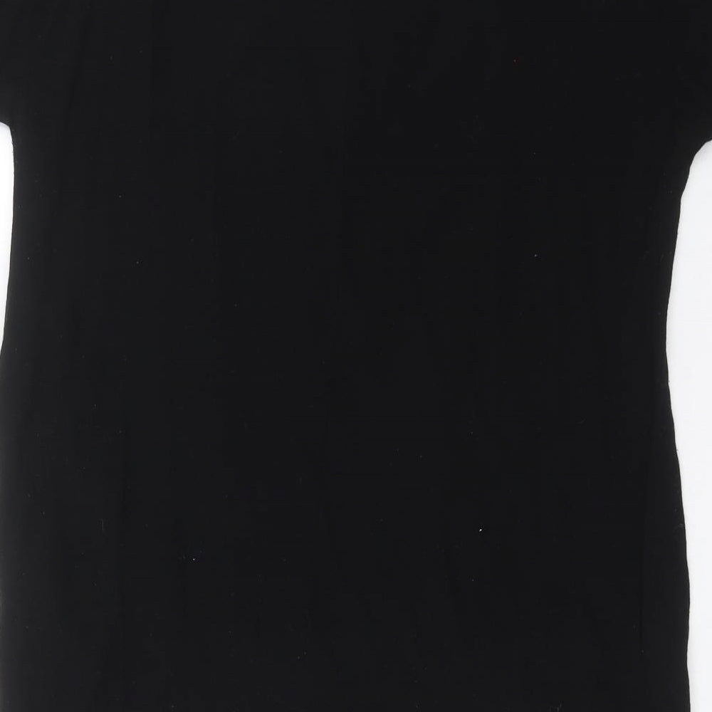 Womens UK Size 6 River Island Black Basic Blouse