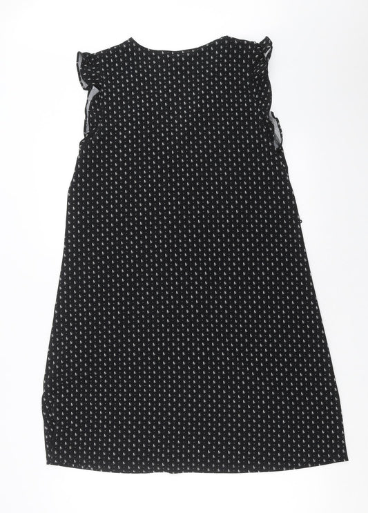 H&M Womens Black Geometric Shift Size M