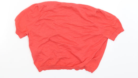 Portmans Womens Red Cardigan Jumper Size S