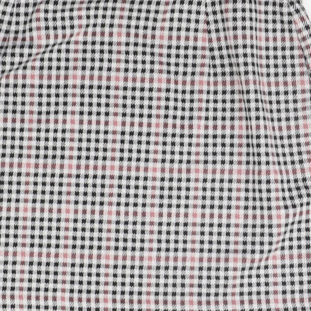 Divided Womens Black Check A-Line Skirt Size M