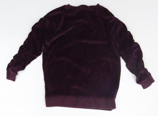NEXT Girls Purple Pullover Jumper Size 8 Years