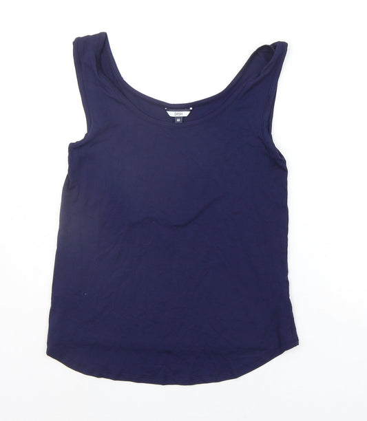 Womens UK Size 10 DASH Blue Basic Tank