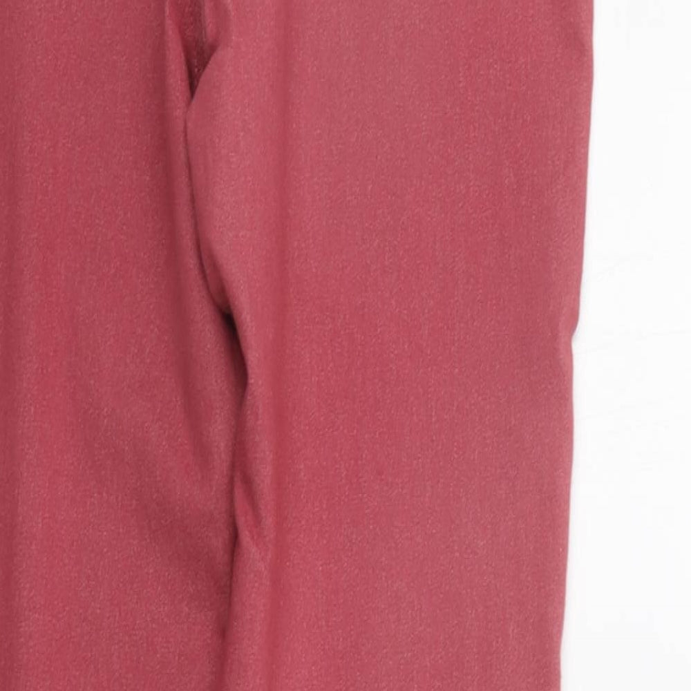 Womens UK Size 12 Marks and Spencer Jegging Red Leggings