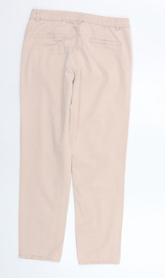 Womens UK Size 10 Debenhams Regular Fit Beige Trousers