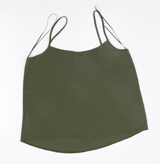 Womens UK Size 14 New Look Green Basic Tank