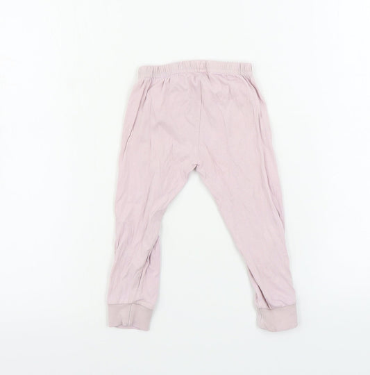 Preworn Pink Snow Pants Leggings Size 12-18 Months