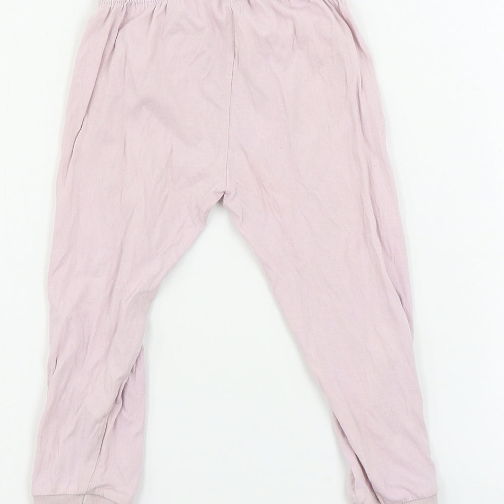 Brand and care label for Preworn Pink Snow Pants Leggings, size 12-18, Months