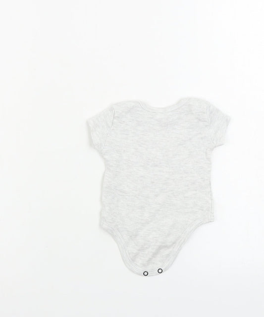 pep&co Girls Grey Babygrow One-Piece Size 0-3 Months