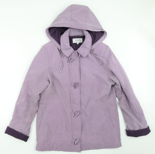 Womens UK Size 12 EWM Purple Overcoat