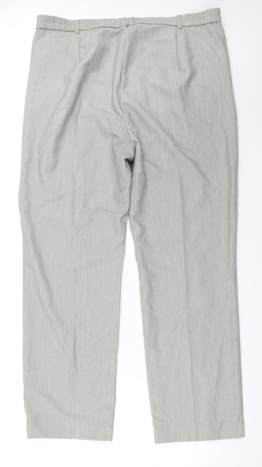 Womens UK Size 36 in Marks and Spencer Regular Fit Grey Trousers