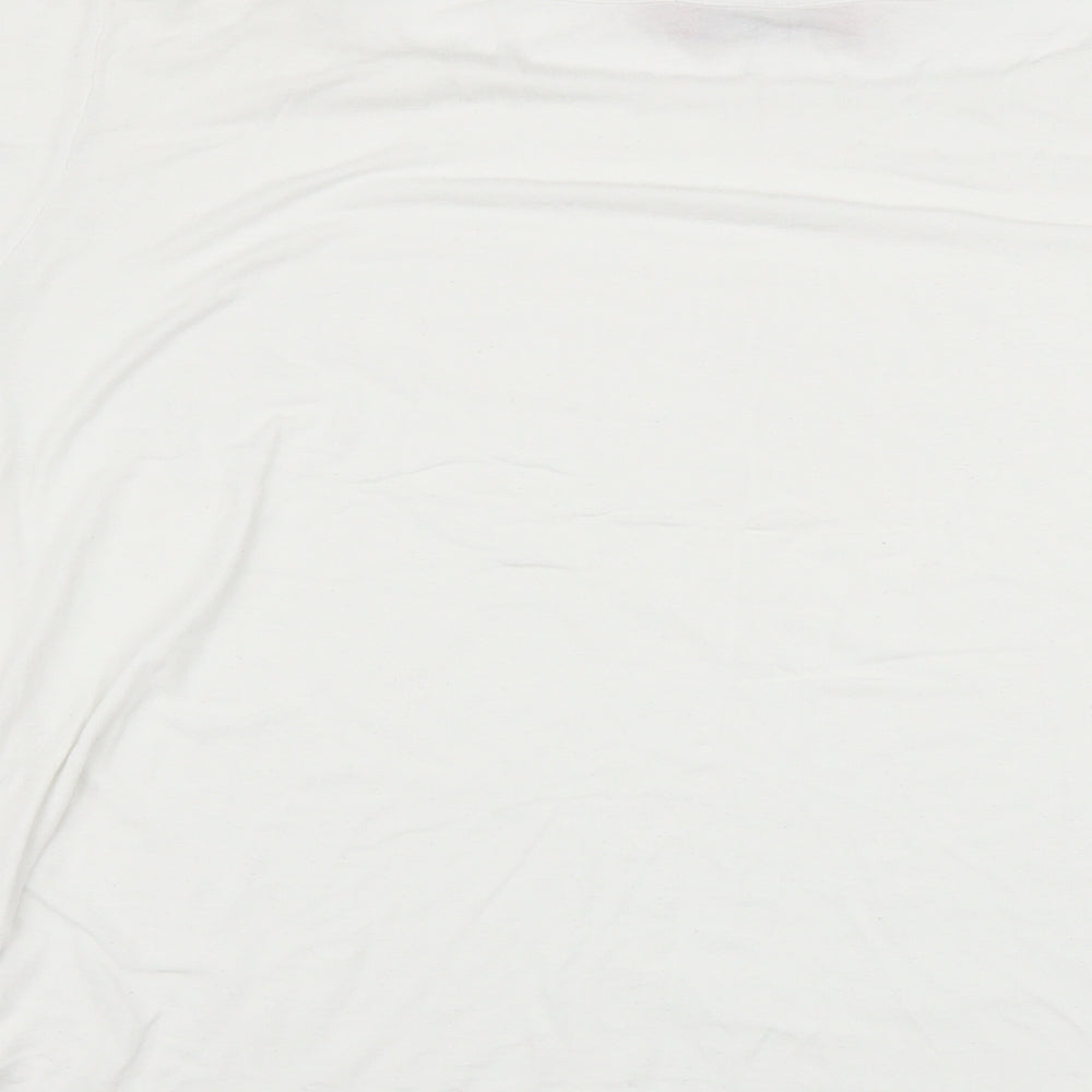 Boohoo Womens Silver Basic T-Shirt Size 12