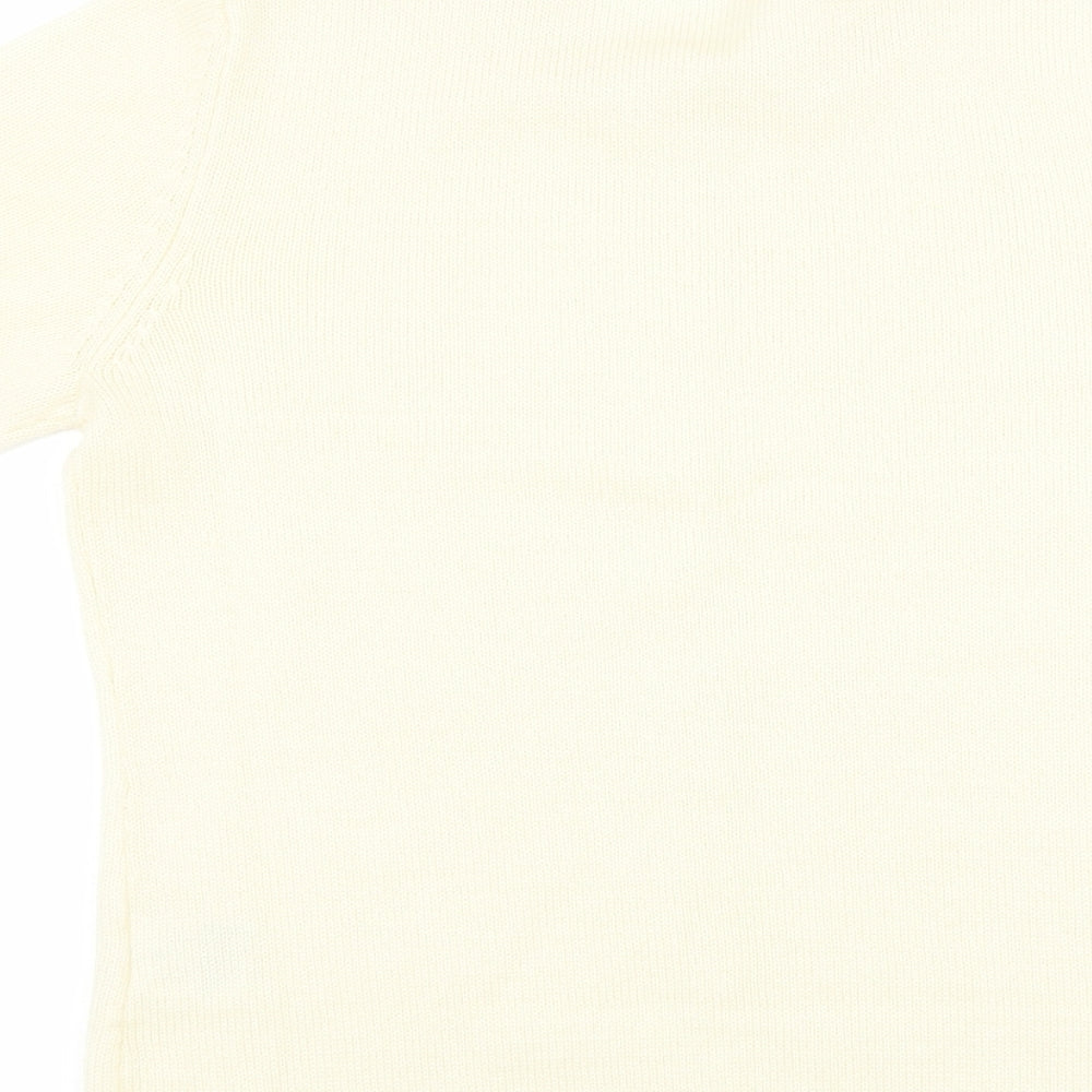 Womens UK Size 12 Preworn Yellow Pullover Jumper