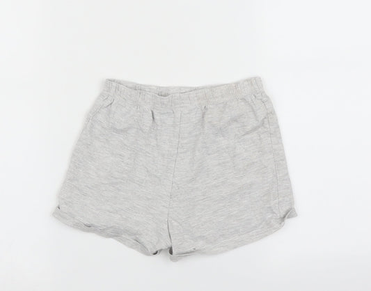George Girls Grey Solid Top Pyjama Pants Size 7-8 Years