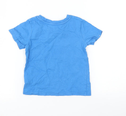 Mini Rebel Boys Black Basic T-Shirt Size 2-3 Years