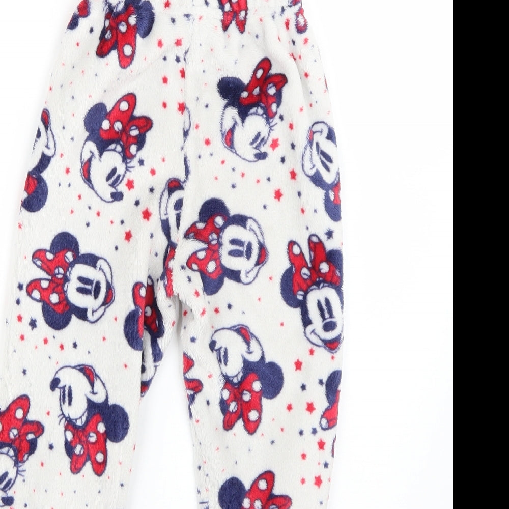 Brand and care label for minnie mouse boys’ multicoloured geometric pyjama pants, size 2-3, years