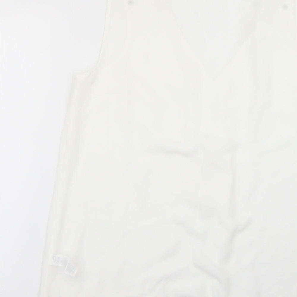 F&F Womens White Basic Blouse Size 14