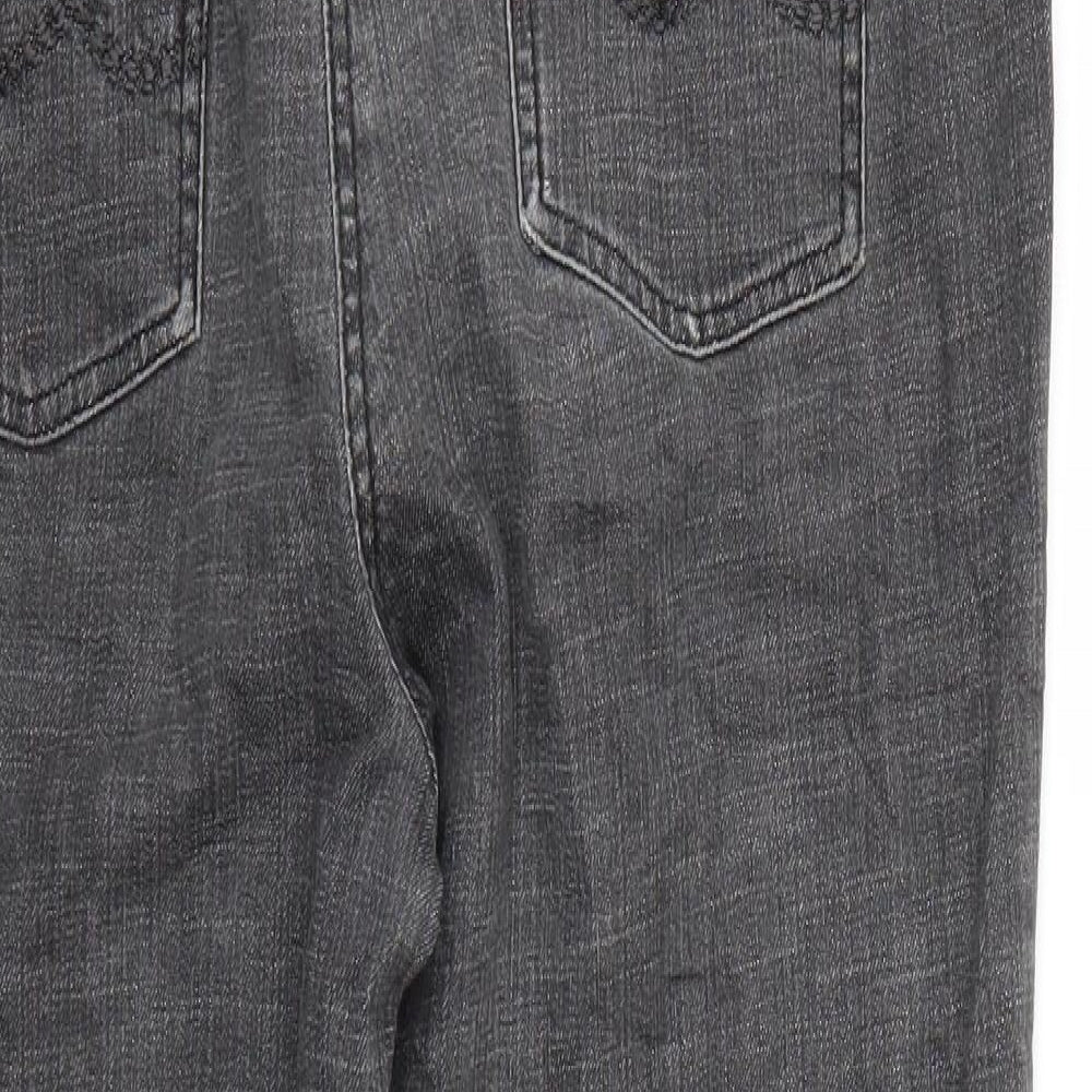 cc Womens Grey Straight Jeans Size 16 L30 in