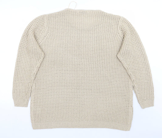 Womens UK Size XL Isle Gold Pullover Jumper