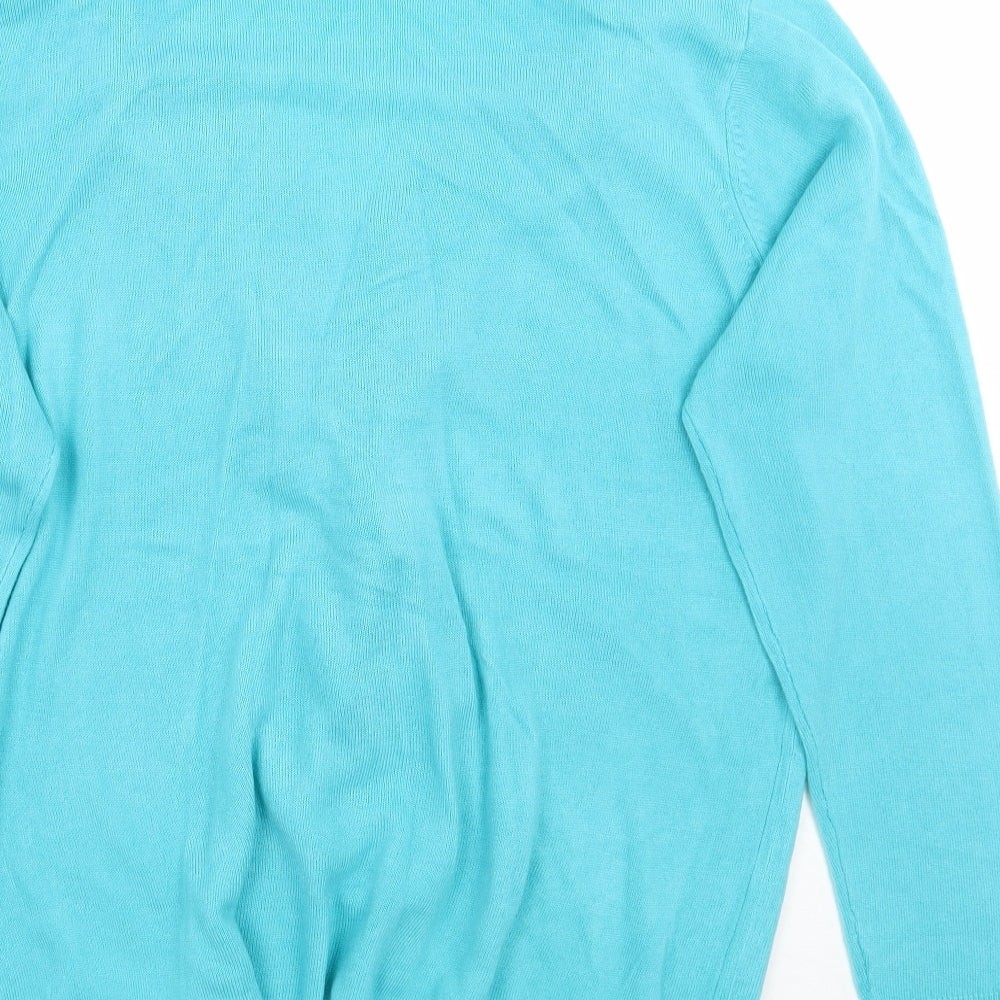 Womens UK Size 2XL Sarah Hamilton Blue Cardigan Jumper