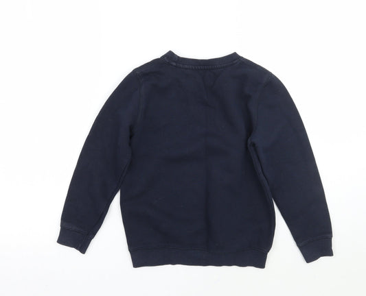 Lilly and dan Girls Blue Pullover Jumper Size 7-8 Years