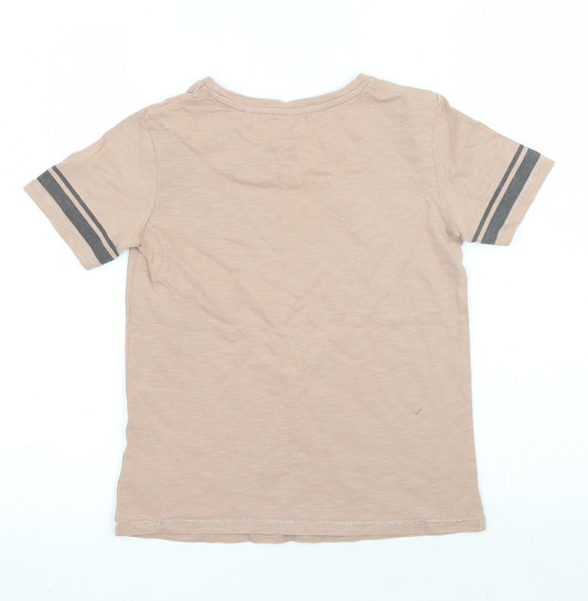 NEXT Girls Brown Basic T-Shirt Size 8 Years