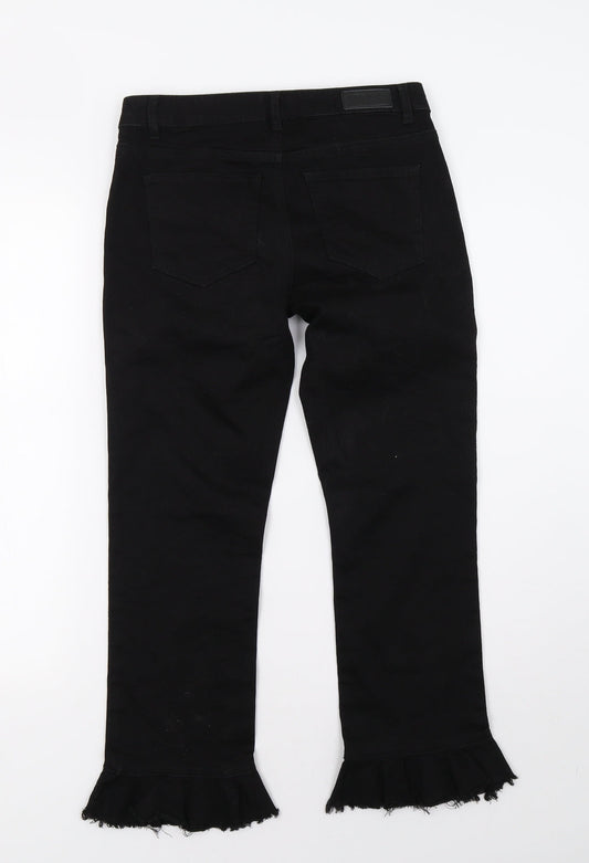 Only Womens Black Denim Straight Jeans Size 10 L26 in