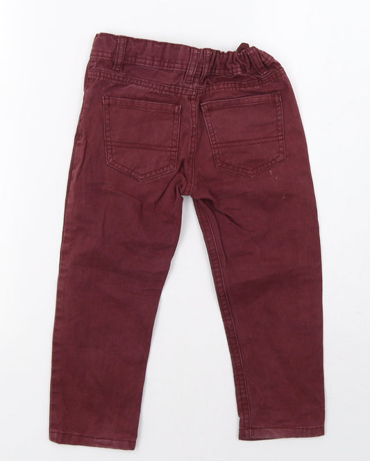 Primark Girls Purple Denim Straight Jeans Size 3-4 Years