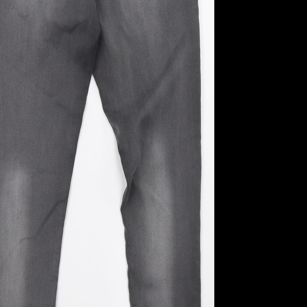 F&F Womens Grey Denim Jegging Trousers Size 10 L32 in