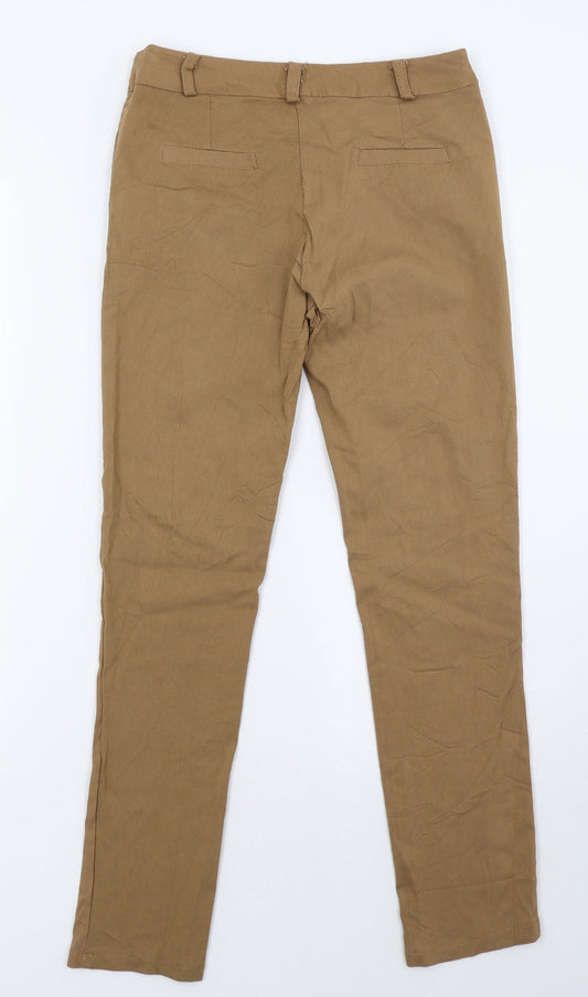 today Womens Brown Trousers Size 8 L28 in