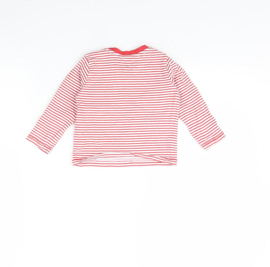 F&F Baby Red Striped Basic T-Shirt Size 9-12 Months - I am the Future