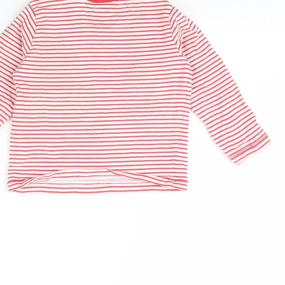 Brand and care label for F&F Baby Red Striped Basic T-Shirt, size 9-12, Months - I am the Future
