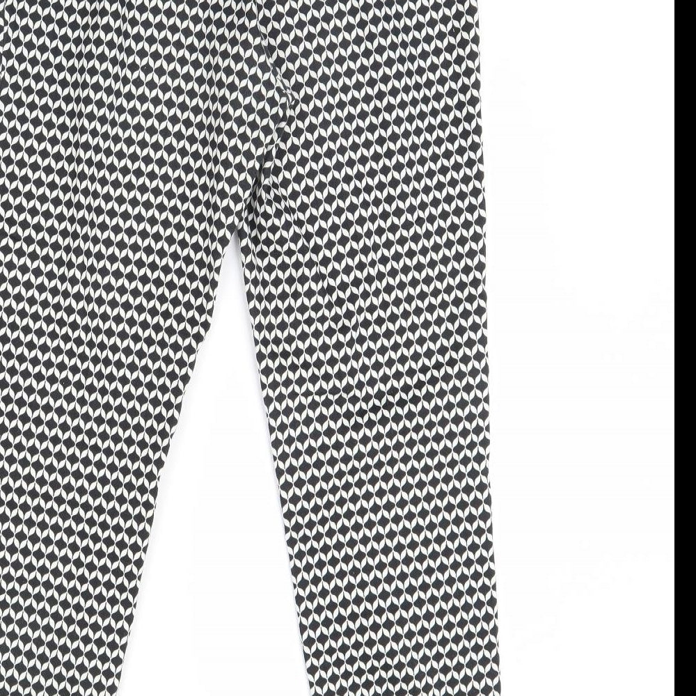 Womens UK Size 10 H&M Regular Fit Black Trousers