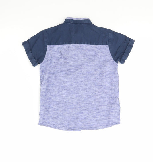 NEXT Boys Blue Basic Button-Up Size 6 Years