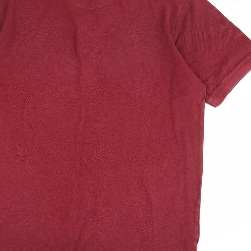Jacamo Mens Red Polo Size L