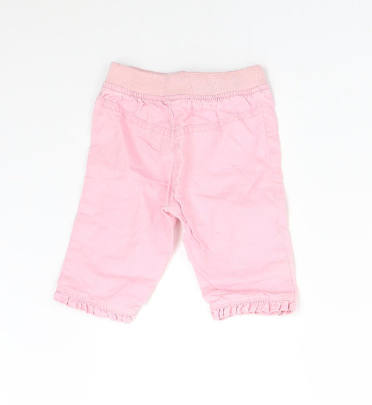 Debenhams Baby Pink Track Pants Trousers Size 3-6 Months