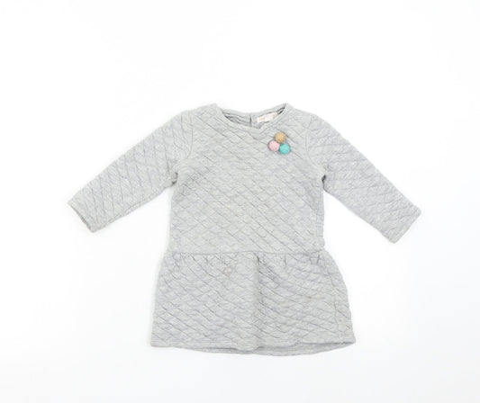 Country Road Baby Grey Jumper Dress Size 18-24 Months