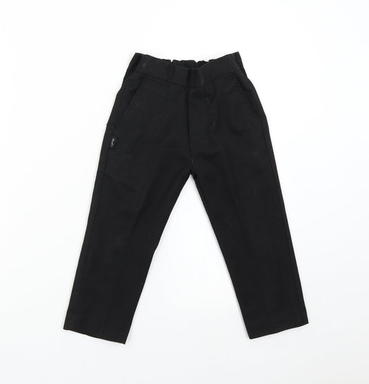 AST Boys Black Dress Pants Trousers Size 3-4 Years - School