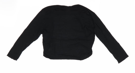 Womens UK Size Papaya Black Cardigan Jumper