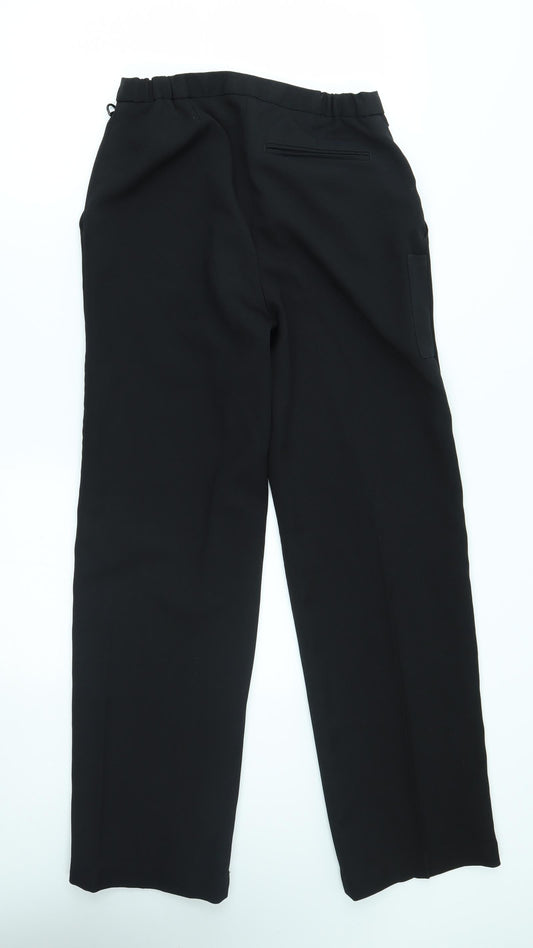 Dimensions Womens Black Trousers Size 8 L29 in