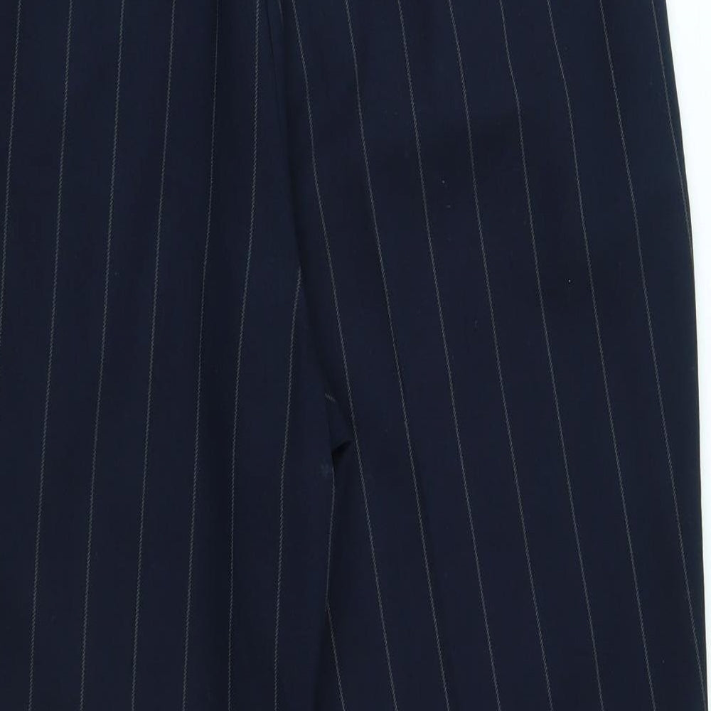 Womens UK Size 12 M&S Regular Fit Blue Trousers